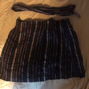 Black green pink and orange skirt